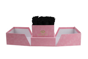 Luxury Velvet boxes - Pink - diamondflorist.co.uk