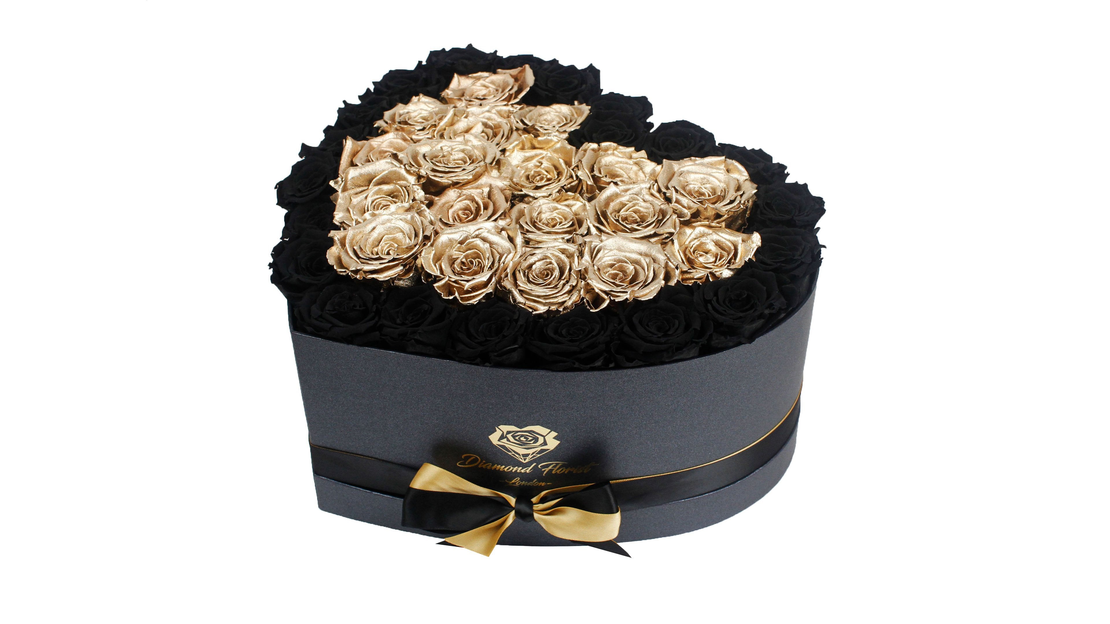 Luxury Heart shaped boxes- diamondflorist.co.uk