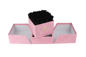 Luxury Velvet boxes - Pink - diamondflorist.co.uk