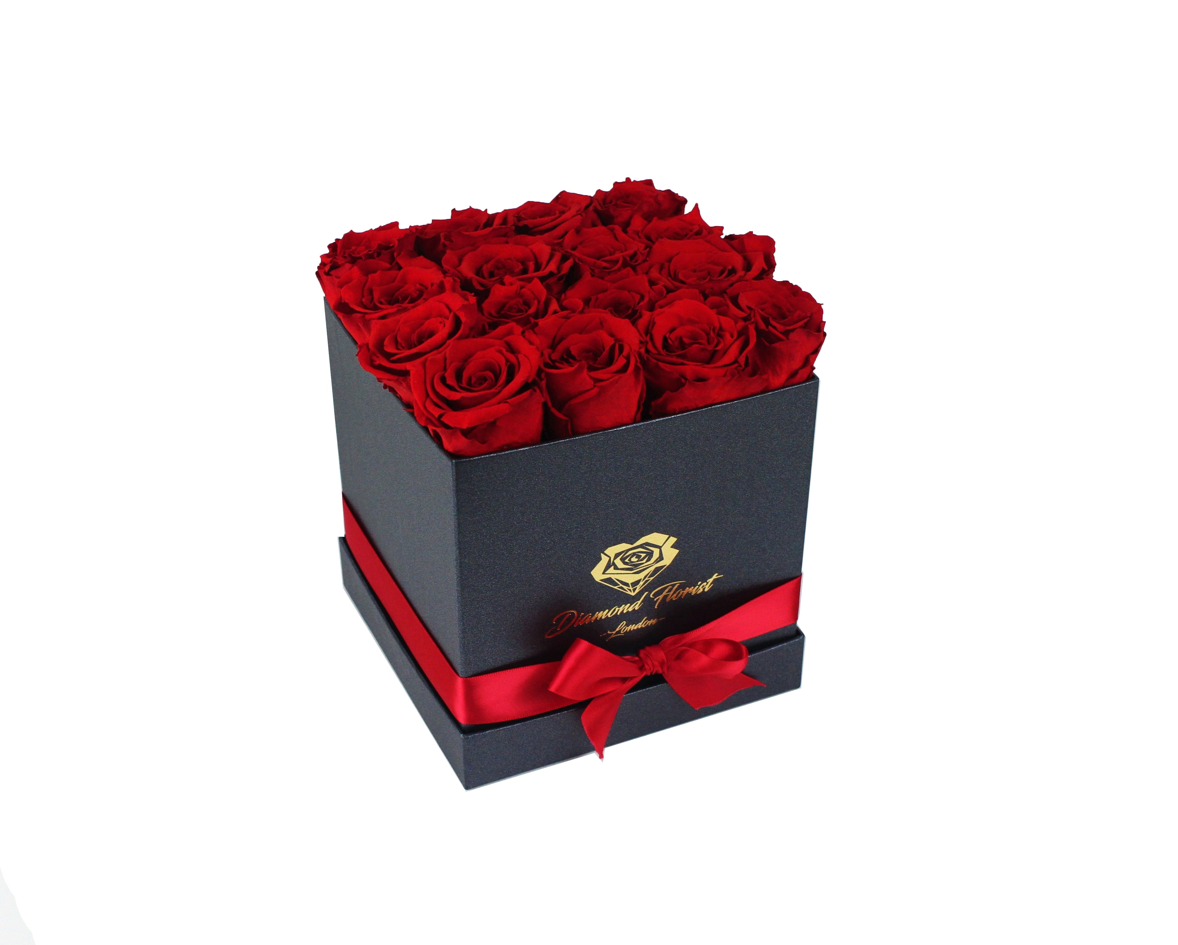 Majestic square boxes - small - diamondflorist.co.uk